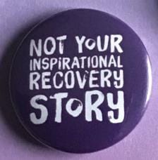 Circular purple badge with white text: \